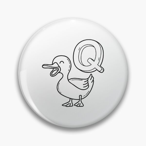 Item preview, An Illustration of letter Q stand for Quack designed and sold by rasagamastore.