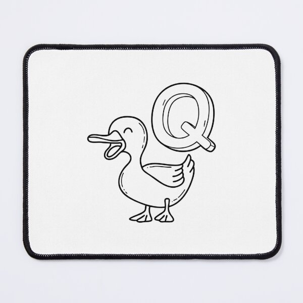 Item preview, An Illustration of letter Q stand for Quack designed and sold by rasagamastore.