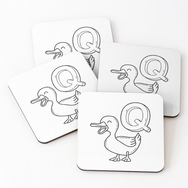Item preview, An Illustration of letter Q stand for Quack designed and sold by rasagamastore.