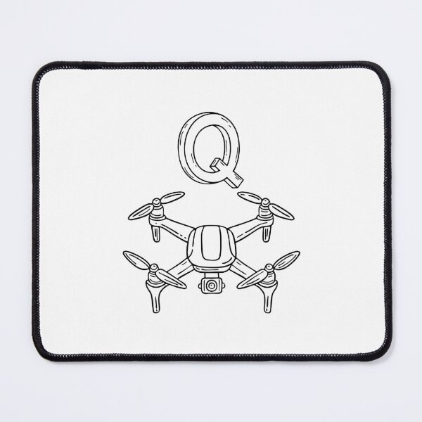 Item preview, An Illustration of letter Q stand for Quadcopter designed and sold by rasagamastore.