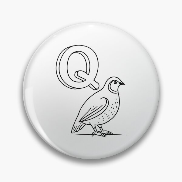 Item preview, An Illustration of letter Q stand for Quail designed and sold by rasagamastore.
