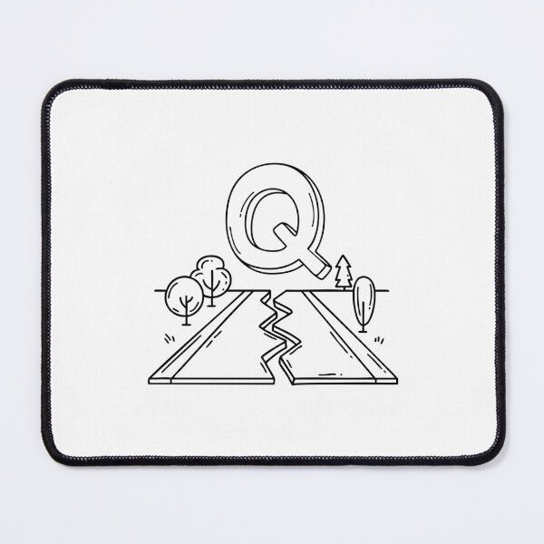 Item preview, An Illustration of letter Q stand for Quake designed and sold by rasagamastore.