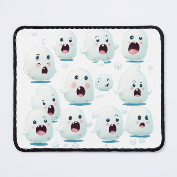Item preview, A Bunch of Cute Cartoon Ghosts - AI Art designed and sold by FormIsle.