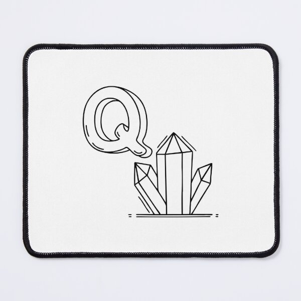 Item preview, An Illustration of letter Q stand for Quartz designed and sold by rasagamastore.