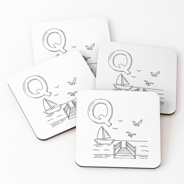 Item preview, An Illustration of letter Q stand for Quay designed and sold by rasagamastore.