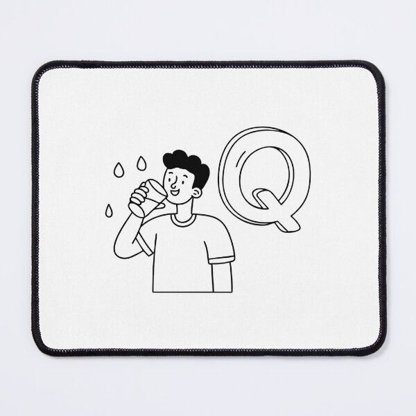 Item preview, An Illustration of letter Q stand for Quench designed and sold by rasagamastore.