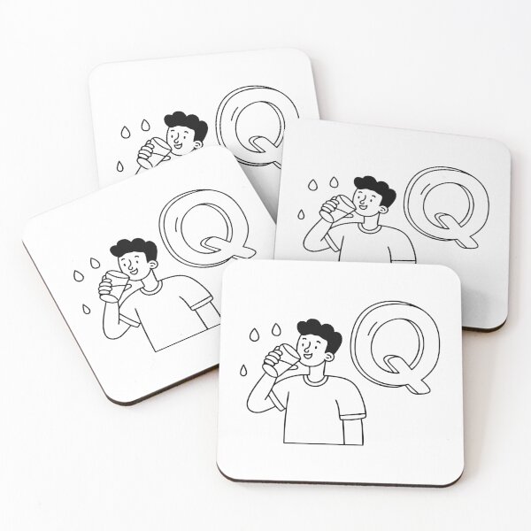 Item preview, An Illustration of letter Q stand for Quench designed and sold by rasagamastore.