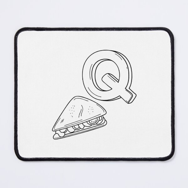 Item preview, An Illustration of letter Q stand for Quesadilla designed and sold by rasagamastore.