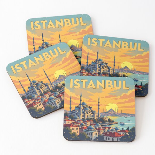 Item preview, Istanbul: Vintage-Style Painterly Travel Poster designed and sold by LSVart.