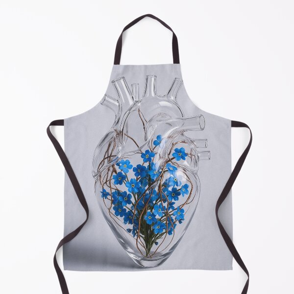 Item preview, Machine Heart – Acrylic Vase with Copper Veins and Blue Bloom designed and sold by VibeMotion.