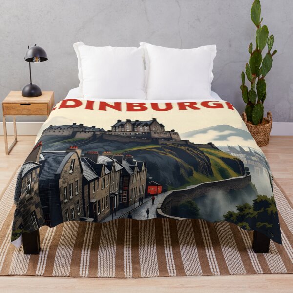 Vista previa del artículo con la obra «Edimburgo: póster de viaje pictórico de estilo vintage», diseñado y vendido por LSV-Art.