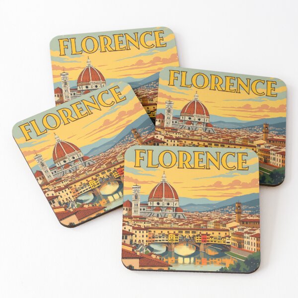 Item preview, Florence: Vintage-Style Painterly Travel Poster designed and sold by LSVart.