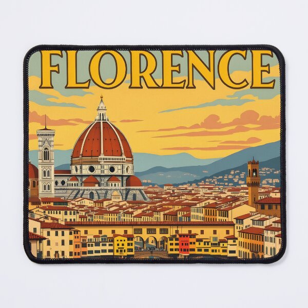 Item preview, Florence: Vintage-Style Painterly Travel Poster designed and sold by LSVart.