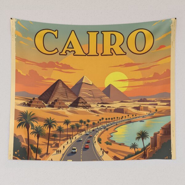 Item preview, Cairo: Vintage-Style Painterly Travel Poster designed and sold by LSVart.