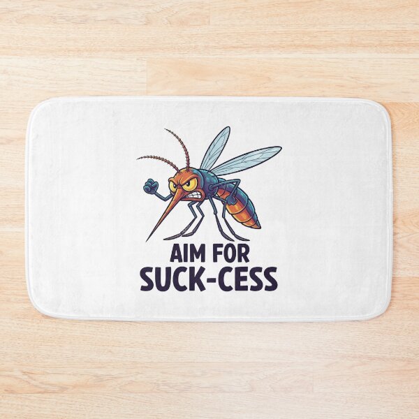 Item preview, Aim For Suck-Cess - Determined Mosquito Pun designed and sold by hamishby.