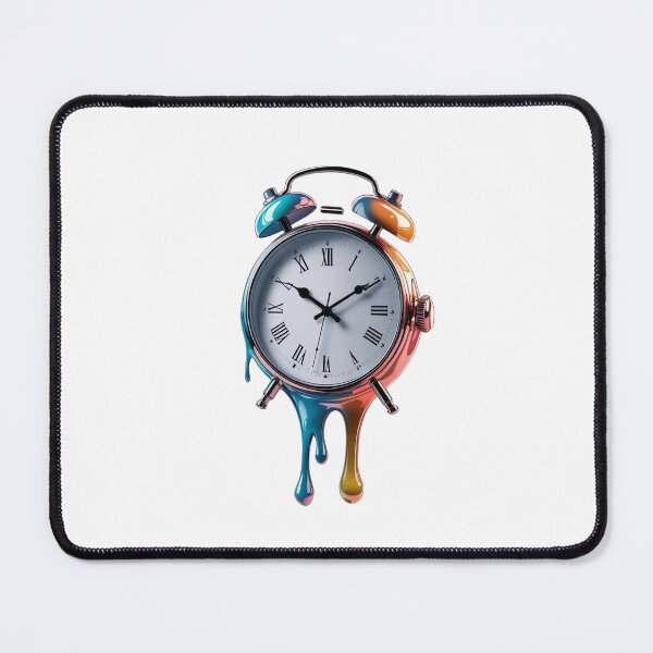 Item preview, Melting Time – Surreal Clock Illustration designed and sold by BestZoneStore.