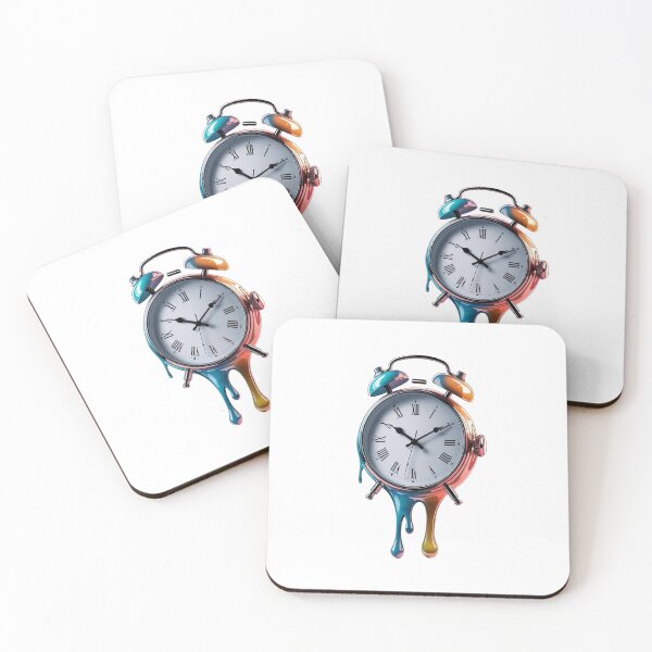 Item preview, Melting Time – Surreal Clock Illustration designed and sold by BestZoneStore.