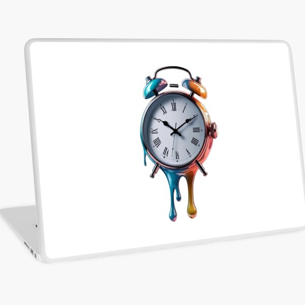 Aperçu de l'œuvre Le Temps Fond – Illustration Surréaliste d’une Horloge créée et vendue par BestZoneStore.