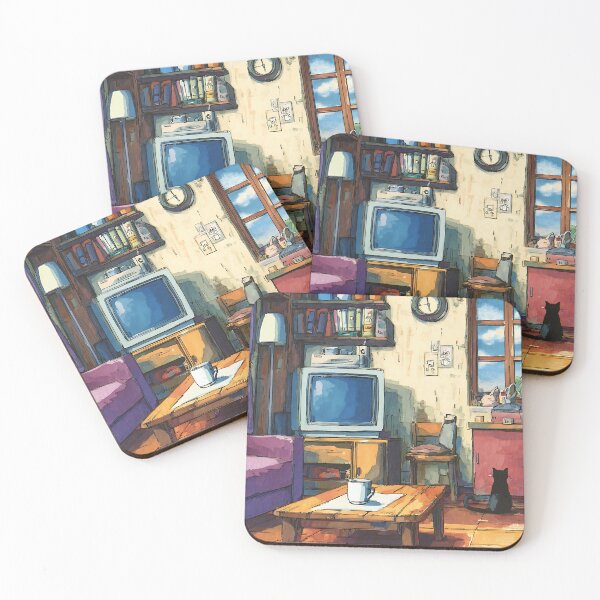 Item preview, Nostalgic Cozy Lofi Corner Art designed and sold by bapupa.