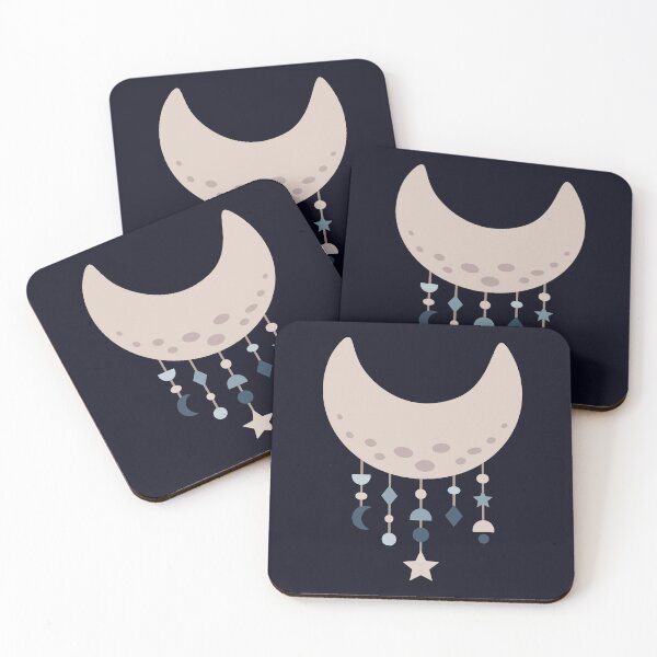 Item preview, Boho Crescent Moon - Celestial Aesthetic designed and sold by Julza Art.