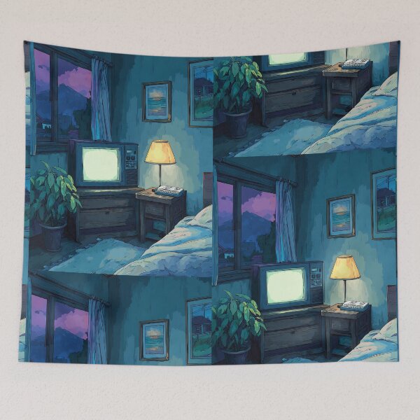 Item preview, Relaxing Lofi Night Art designed and sold by bapupa.