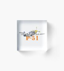 P-51 Mustang Acrylic Block