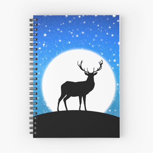 Item preview, Deer and Moon under the stars designed and sold by Krokoneil.