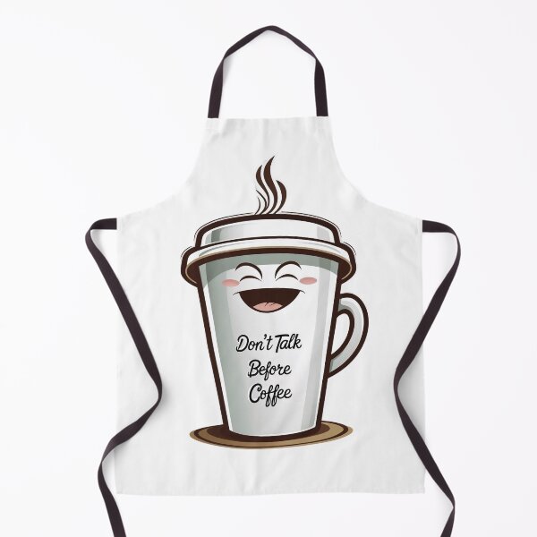 Item preview, Don’t Talk Before Coffee – Funny Mug Illustration designed and sold by BestZoneStore.