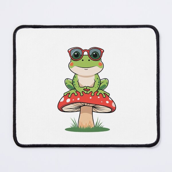 Item preview, Cool Frog on a Mushroom – Playful Illustration designed and sold by BestZoneStore.