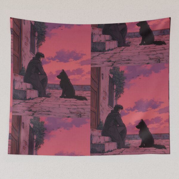 Item preview, Peaceful Lofi Dog Art designed and sold by bapupa.