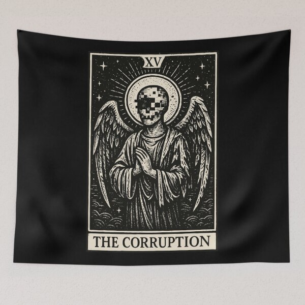 Item preview, Datahoarding Tarot – The Corruption Angel designed and sold by BRU Design.