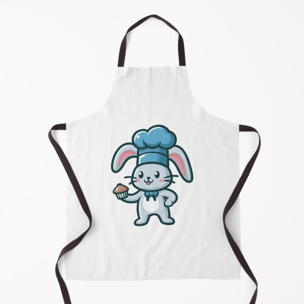 Item preview, Baking Bunny Cartoon - Cute Chef Rabbit Illustration designed and sold by Confuzz1ed.