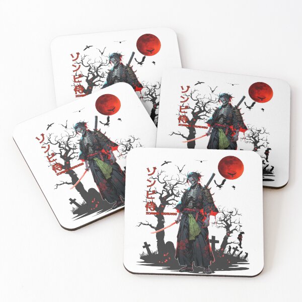 Artikelvorschau, Zombie-Samurai - Anime-Horror-Design entworfen und verkauft von Born to Isekai.