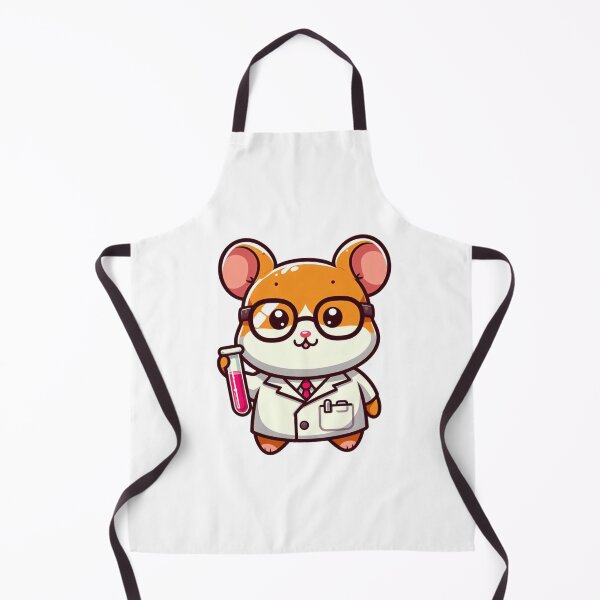 Item preview, Nerdy Cartoon Hamster Scientist - Funny Smart Pet Design designed and sold by Confuzz1ed.