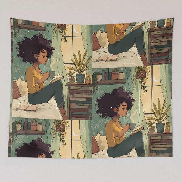 Item preview, Nostalgic Lofi Girl Art designed and sold by bapupa.