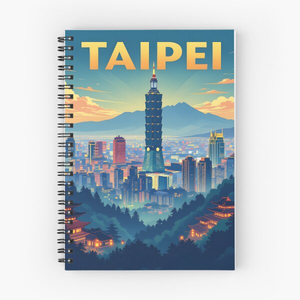 Item preview, Taipei: Vintage-Style Painterly Travel Poster designed and sold by LSVart.