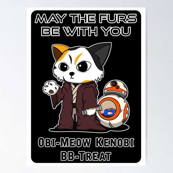 Item preview, Obi-Meow Kenobi designed and sold by LZRD12.