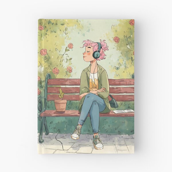 Item preview, Peaceful Lofi Girl Art designed and sold by bapupa.