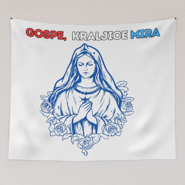 Item preview, Mary, mother of Jesus - Holy Mary - Gospa Kraljica mira - Djevica Marija - Kraljica Hrvata - Bog i Hrvati designed and sold by SLAVIC WORLD.