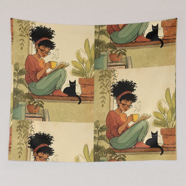 Item preview, Dreamy Lofi Girl Art designed and sold by bapupa.