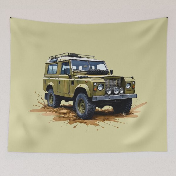 Item preview, Retro Safari Vehicle Driving Through Desert Adventure designed and sold by BorgSpareParts.