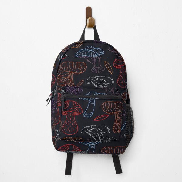 Item preview, Colorful Neon Mushroom Pattern – Dark Forest Fungi Aesthetic designed and sold by Josinta.