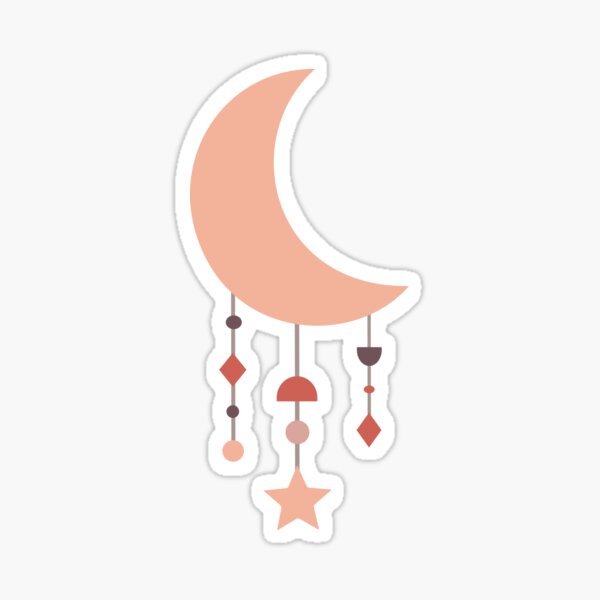 Item preview, Boho Crescent Moon designed and sold by Julza Art.