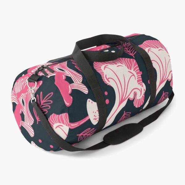Item preview, Whimsical Pink Mushroom Pattern – Dark Botanical Fungi Art designed and sold by Josinta.