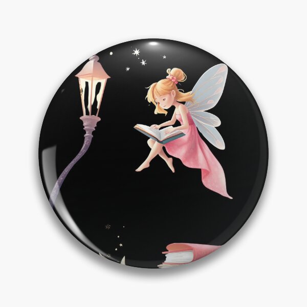 Item preview, Fairy Reading Among Floating Books and Stars designed and sold by AbdS07.