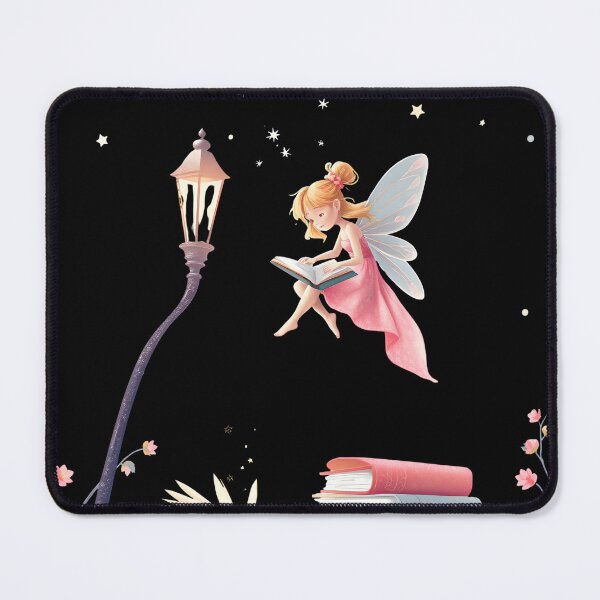 Item preview, Fairy Reading Among Floating Books and Stars designed and sold by AbdS07.