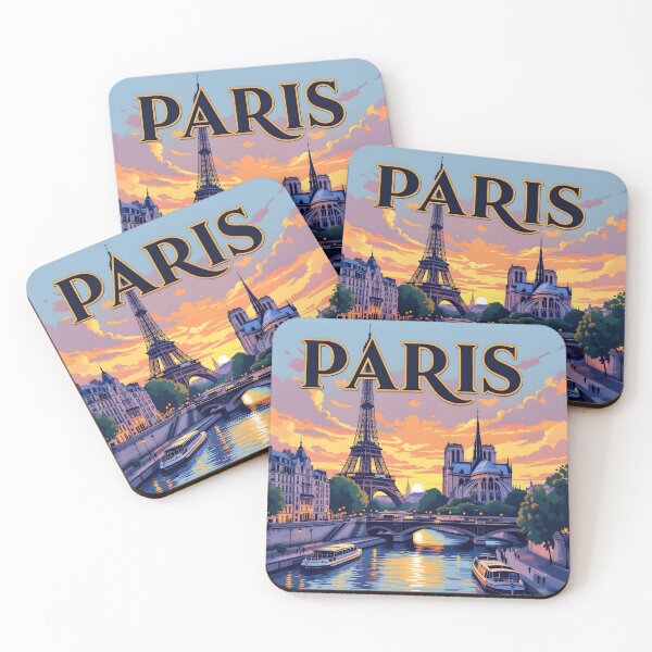 Item preview, Paris Vintage-Style Painterly Travel Poster designed and sold by LSVart.