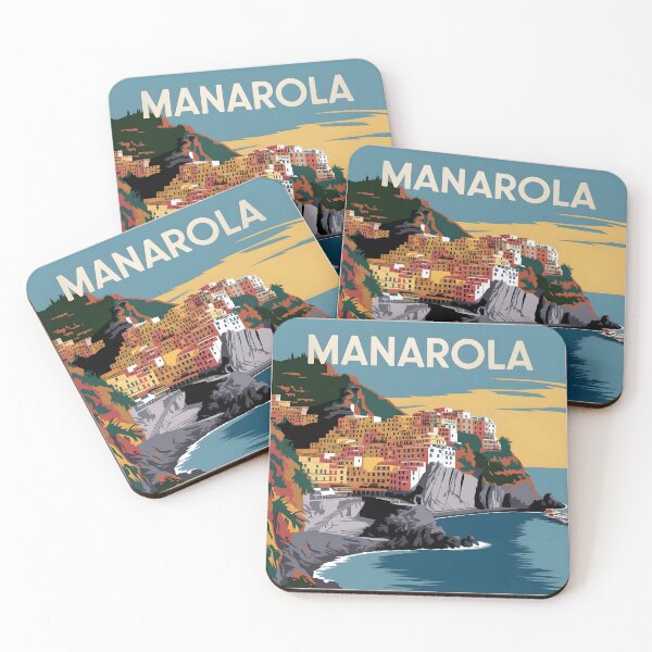 Item preview, Manarola: Vintage-Style Painterly Travel Poster designed and sold by LSVart.