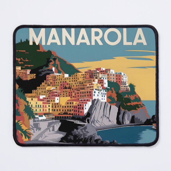 Item preview, Manarola: Vintage-Style Painterly Travel Poster designed and sold by LSVart.
