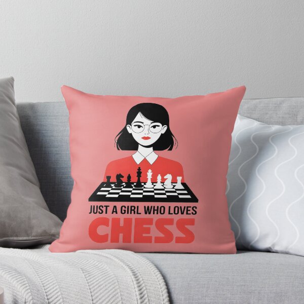 Item preview, Just a girl who loves chess designed and sold by Moonody Designs.